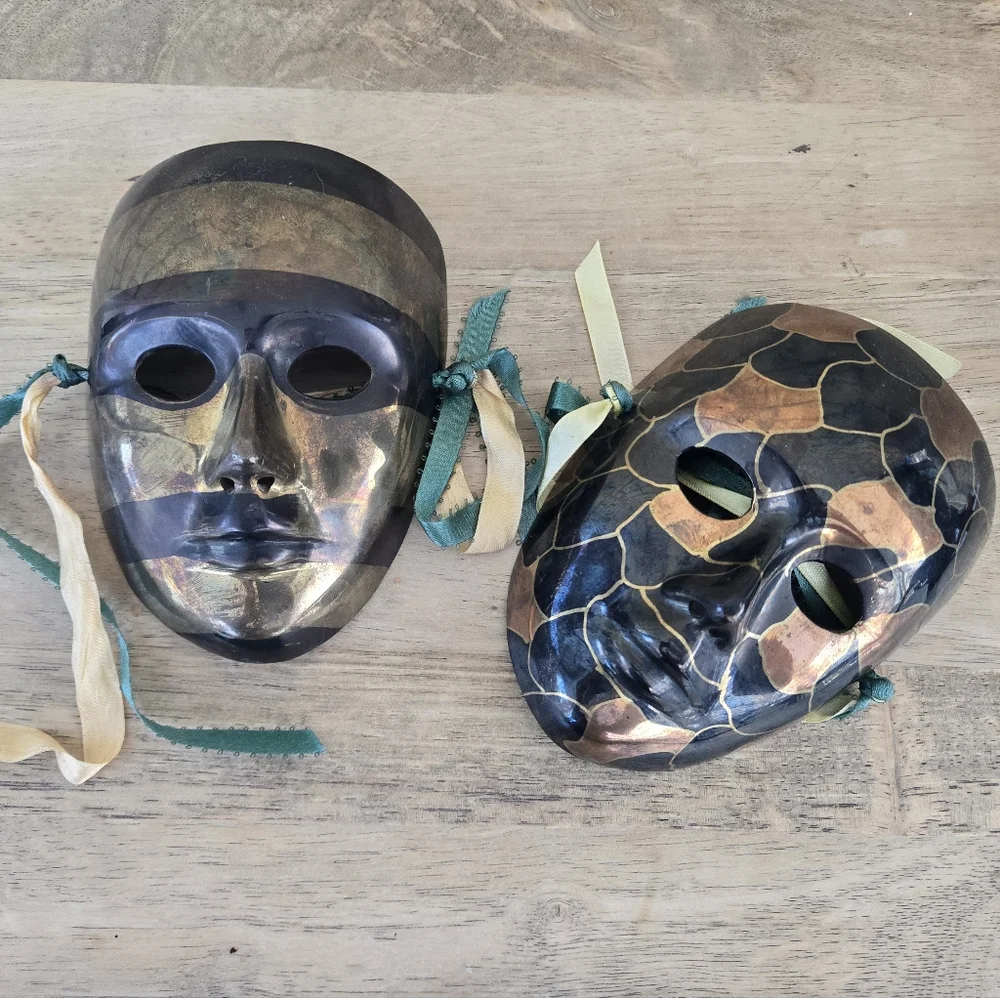 Vintage Brass Masks - Picture 6 of 8